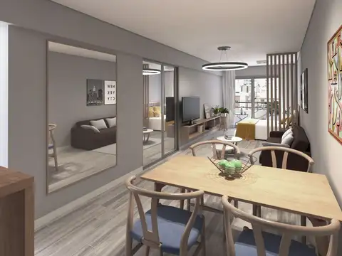 Departamento Monoambiente con 1 baño