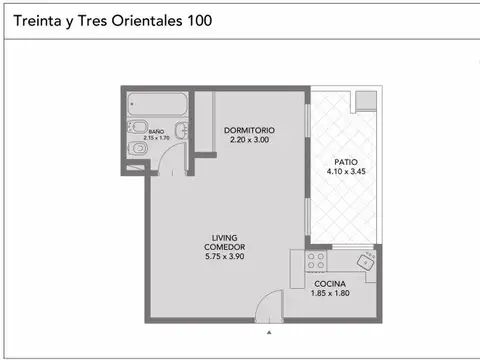 Treinta y Tres Orientales 100 , Piso 0