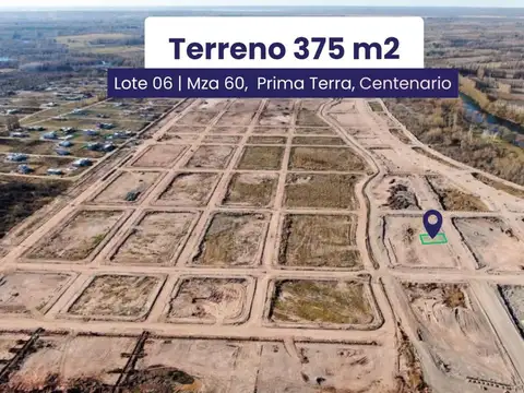 Terreno en venta! Prima Terra, Centenario Nqn