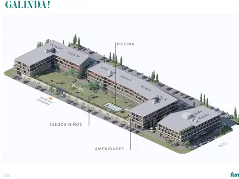 VENTA - Oficina - Apto Blanqueo - Frente Parque - Galinda, Funes