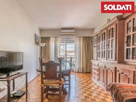 Departamento 3 ambientes luminosos, 2 baños y cochera