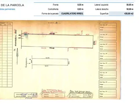 Terreno en Venta de 441,0 m2