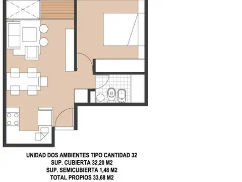 Departamento en Alquiler con 1 cocheras