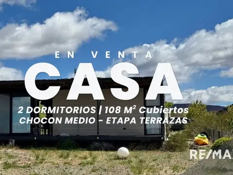 VENTA CASA 2 DORMITORIOS, CHOCON MEDIO