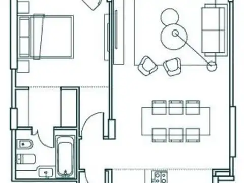 Departamento en Venta de 1 dormitorio