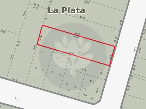 VENDEMOS TERRENO EN CALLE 453 entre 21d y 22 CITY BELL UBICADO ENTRE CAMINOS.