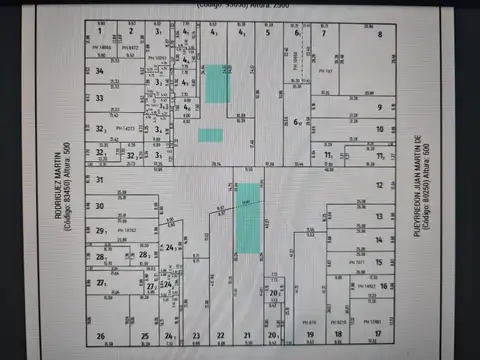 Terreno en Venta 11  mts Frente