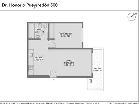 Departamento en Venta de 1 dormitorio
