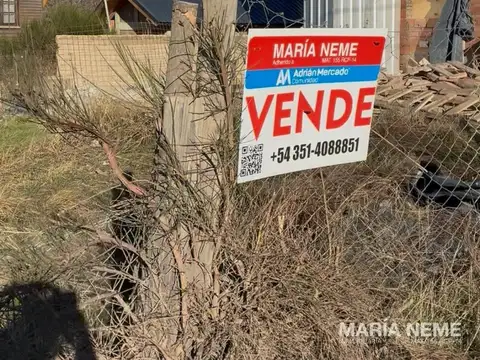 Terreno en Venta 18  mts Fondo