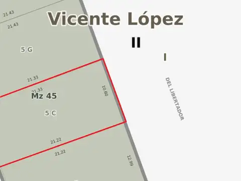 Terreno en Venta en Vicente Lopez, USD 1.100.000