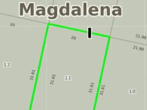 Terreno en Venta en Magdalena, USD 30.000