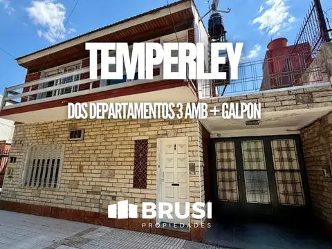DOS DEPARTAMENTOS CON GALPON EN VENTA EN TEMPERLEY