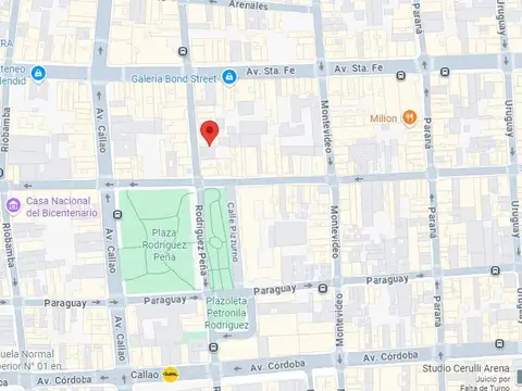 Rodríguez Peña  al 1000     Sup. vendible 1243,05 Incidencia usd 880.