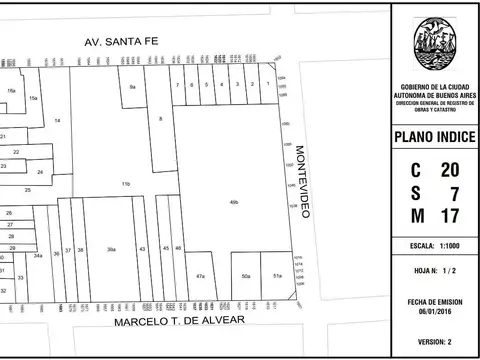 Rodríguez Peña  **  1000 - Sup. vendible 1243,05. Incidencia usd 880.