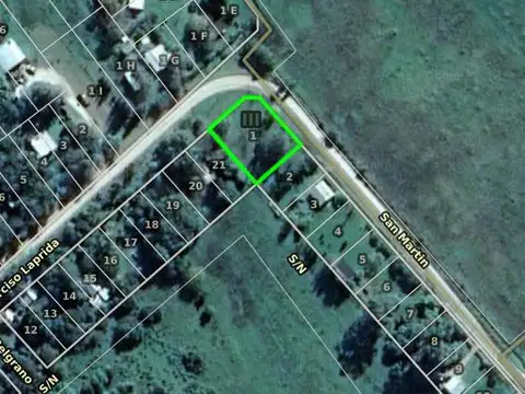 Terreno en Venta de 1271,0 m2