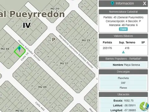 Terreno en Venta en Playa Serena, USD 18.900
