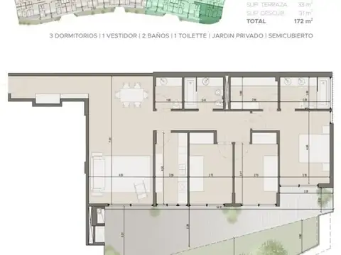 Departamento en Venta de 4 ambientes