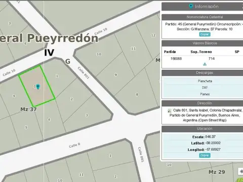 Terreno en Venta en Barrio Chapadmalal, USD 19.900