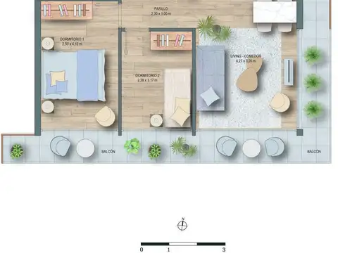 Departamento en Venta de 2 ambientes