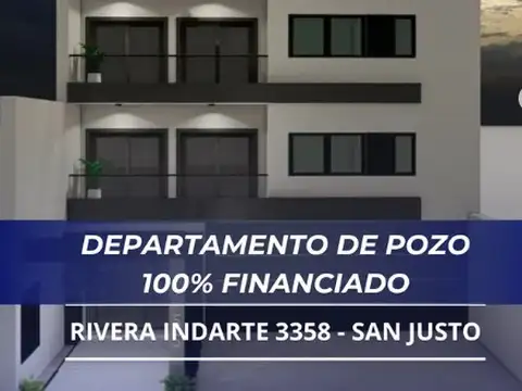 Departamento de pozo en venta en San Justo Centro 100% Financiado