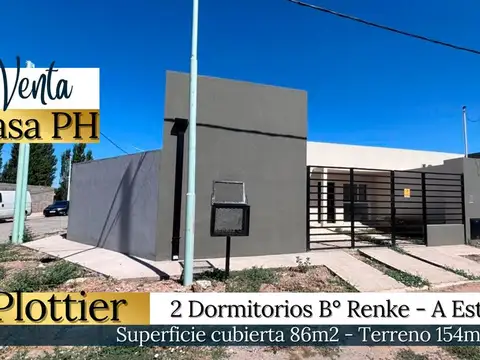 CASA EN PH 2 DORMITORIOS EN B° RENKE, PLOTTIER NQN