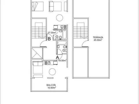 VENTA MONOAMBIENTE CON BALCON TERRAZA CABALLITO