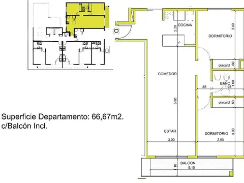 Departamento en Venta de 2 ambientes