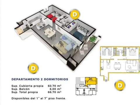 Departamento RENATO BUEN PASTOR 1d. 5 'B