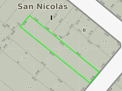 Terreno en Venta 65  mts Fondo