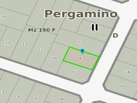 TERRENO EN VENTA EN PERGAMINO CON CONSTRUCCIÓN