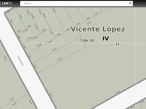 Terreno en Venta 96  mts Frente