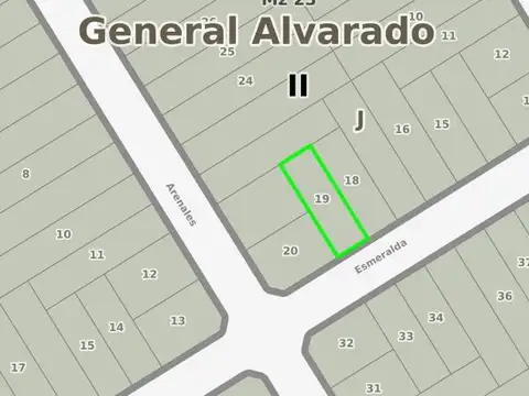 Terreno en Venta 30  mts Fondo