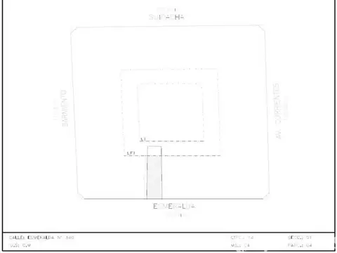 Terreno en Venta 34  mts Fondo