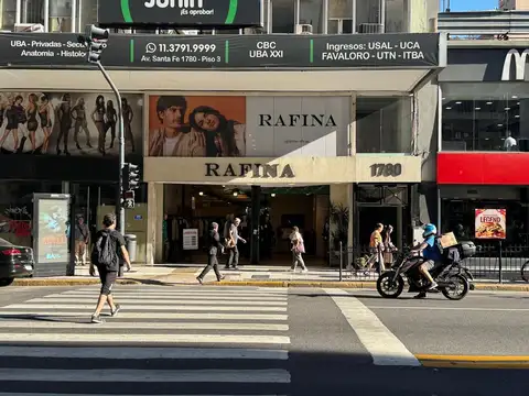 Santa Fe y Callao 9 x 22 metros con subsuelo