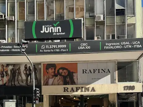 Santa Fe y Callao 9 x 22 metros con subsuelo