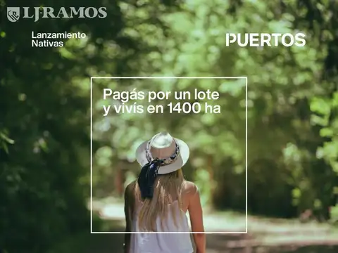 Terreno en Venta 20  mts Fondo