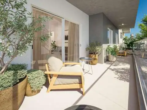 Departamento con patio y balcon en Nuñez