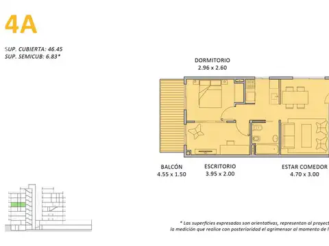 Gabriela Mistral 3600, Piso 4