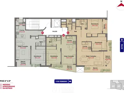 Departamento en Venta de 3 ambientes