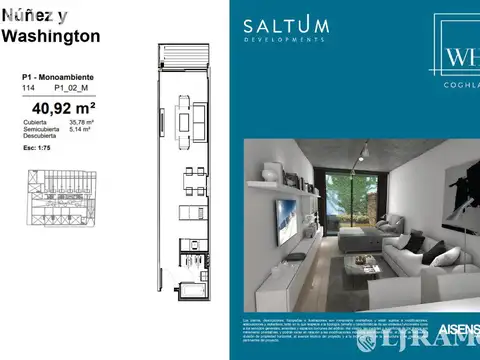 Departamento en Venta de Monoambiente