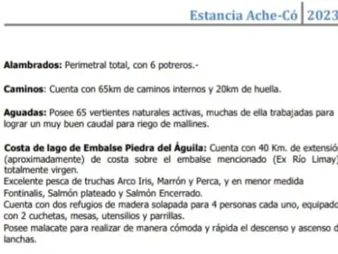 Piedra del Aguila , Piso No definido