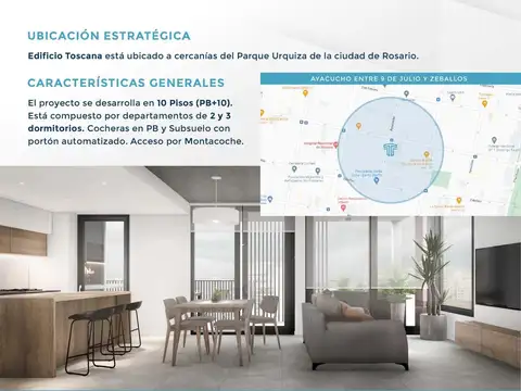 Departamento en Venta de 3 ambientes