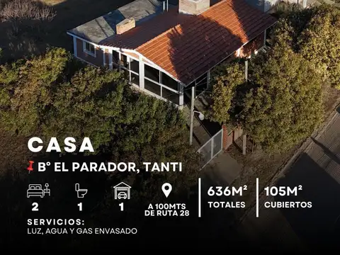 Venta Excelente Propiedad De 2 Dormitorios Y Cochera A 100M De Ruta 28 En El Parador - Tanti