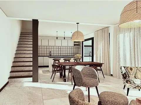 Depto Tipo Casa 3 ambientes con 1 baño