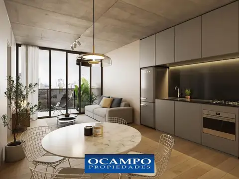 Departamento de 1 ambiente en Palermo Hollywood