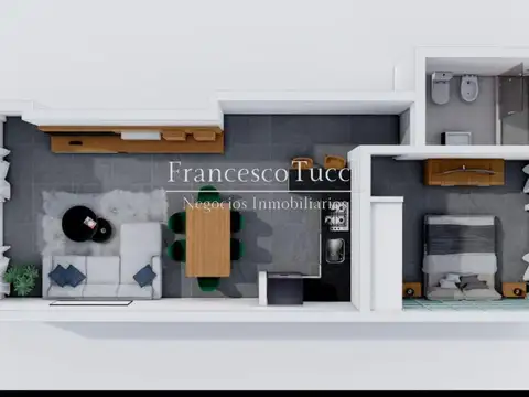 Departamento en Venta de 1 dormitorio