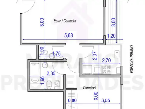 Departamento en Venta en Coghlan, USD 177.000