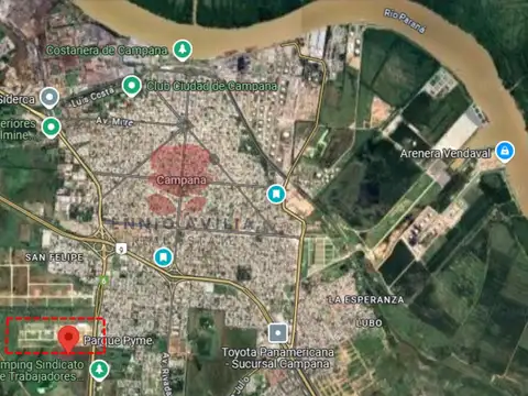 Venta de Parcelas en Parque Industrial PYME en Campana