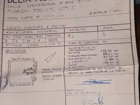 Lote R2 / Casa a restaurar en Venta en Florida