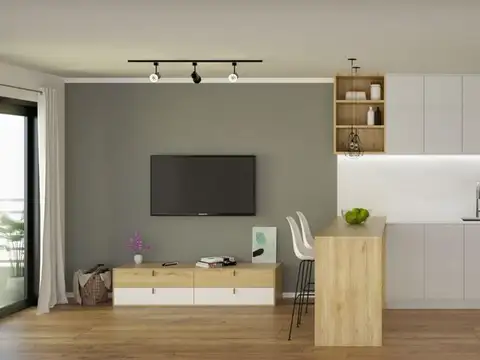 Departamento 2 ambientes con 1 baño